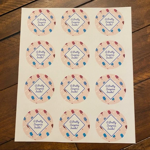“A Pretty Surprise Inside!” Stickers! - Picture 2 of 2
